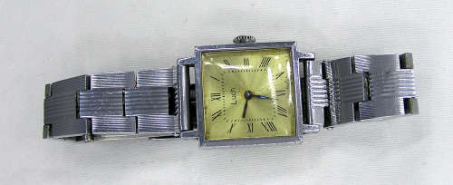 Rare - 1970`s Silver Tone Russian Luch Ladies`s Mechanical Watch