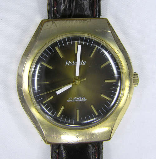 Rare - Swiss 17 Jewels Roberta Mechanical Gent`s Watch