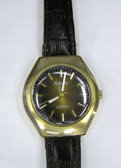 Rare - Swiss 17 Jewels Roberta Mechanical Gent`s Watch