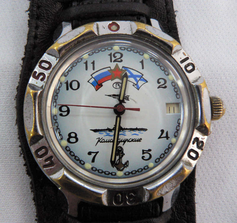 Rare - 1960`s Vostok Russian Military Komandirskie 17 Jewels Mechanical Watch