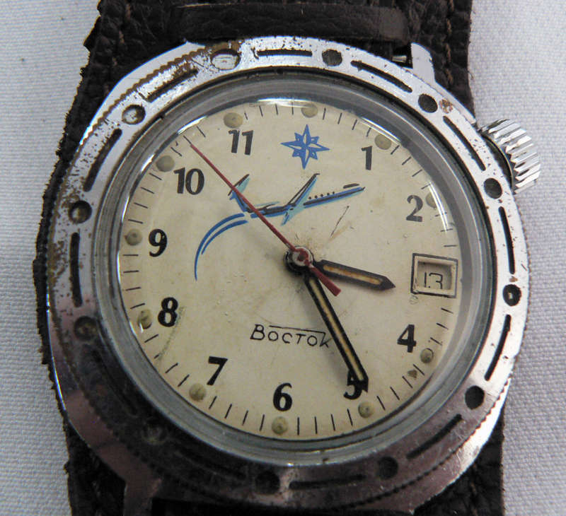 Rare - 1960`s Vostok Russian Military Komandirskie 17 Jewels Mechanical Watch