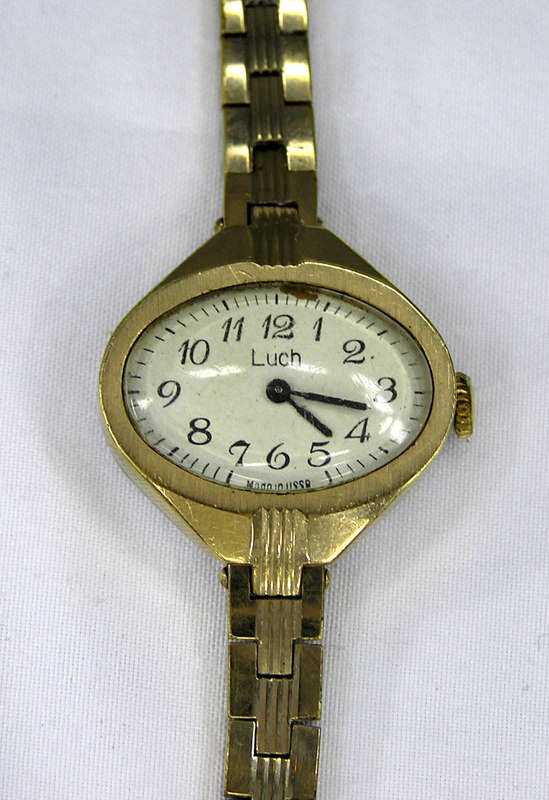 Rare - 1970`s Gold Tone Russian Luch Ladies`s Mechanical Watch