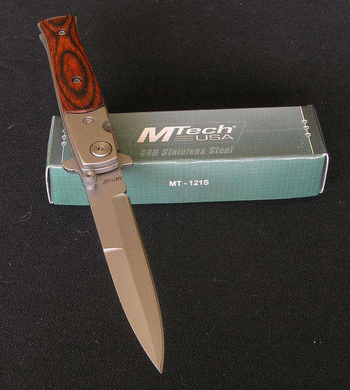 M-Tech Hardwood Stiletto Knife