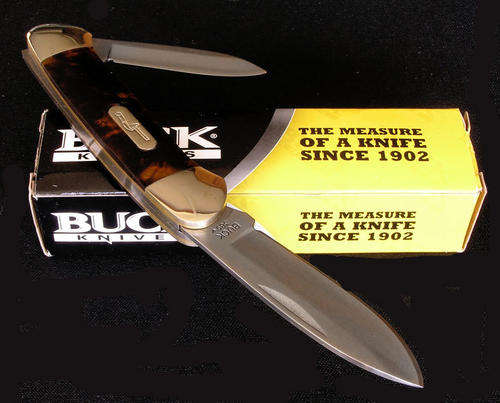 Buck 389 Tortoise Celluloid Canoe Knife