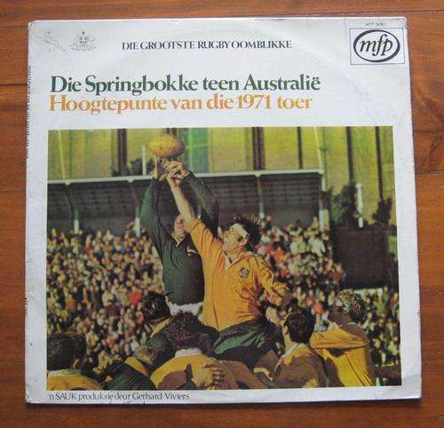 LP Record - HIGHLIGHTS OF THE 1971 SPRINGBOK RUGBY TOUR TO AUSTRALIA