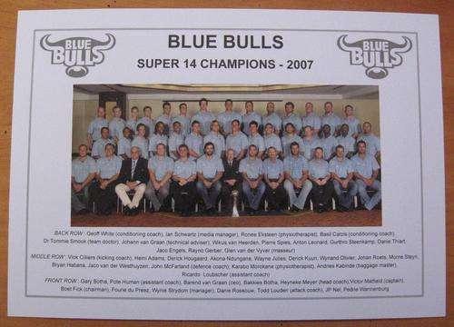 2007 BLUE BULLS - Super 14 champions