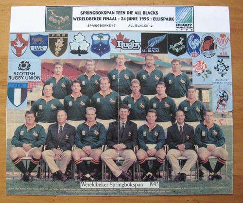 SPRINGBOKS vs ALL BLACKS - 1995 Rugby World Cup Final