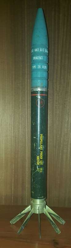 68mm SNEB practice aircraft rocket - totally inert - from the SA Bushwar era