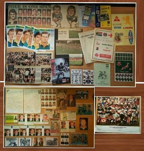 47 Rugby items sold together - pictures, programmes