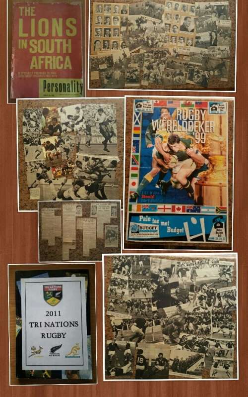 Rugby items - pictures, scrapbook, poster and more - sold together