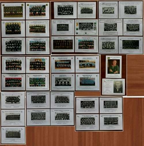 37 Springbok and provincial rugby team photo's plus two player profile pictures with stats