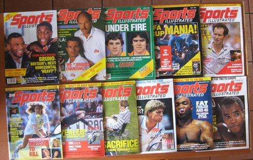 11 Issues of the 1989 SPORTS ILLUSTRATED magazine sold together