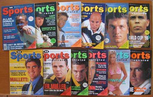 12 Issues of the 1998 SPORTS ILLUSTRATED magazine (full set of 1998) sold together
