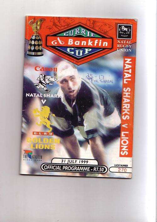 Currie cup Final Natal vs Golden Lions Official Program tickets and Invasion to game
