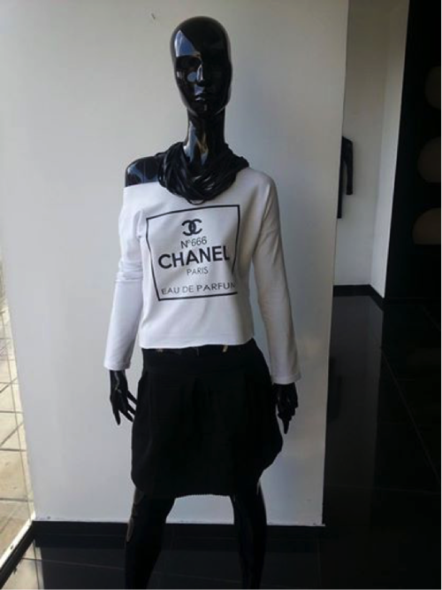 COCO channel or Voila or Creme de la Creme (white grey or black)