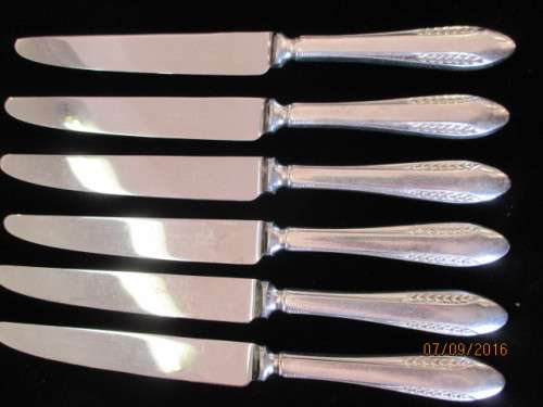 Silver plated dinner knives