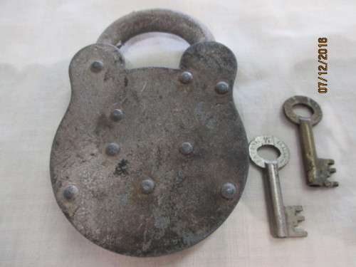Large vintage padlock