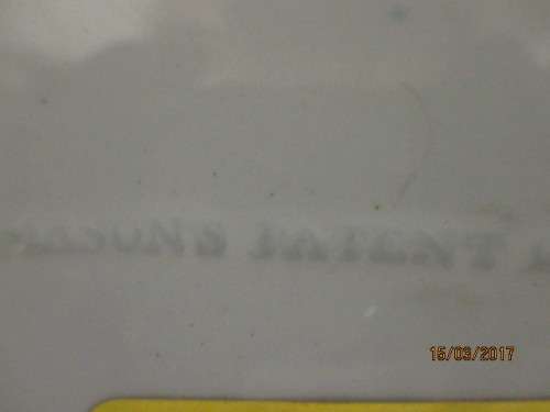 Masons patent ironstone plate