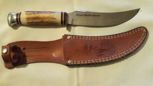 Original Boker Vintage Buffalo Skinner Knife Solingen Germany Knife 9.5in Blade 5in