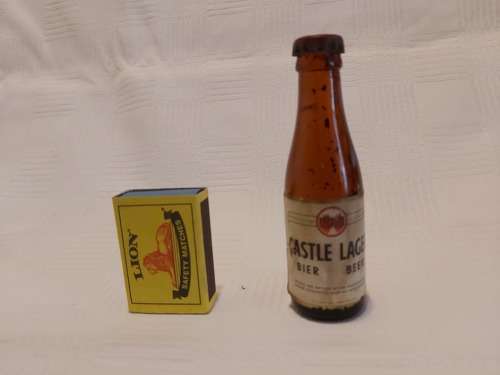 Castle lager beer bottle