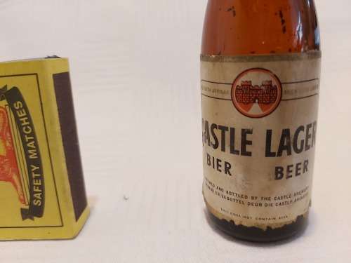 Castle lager beer bottle