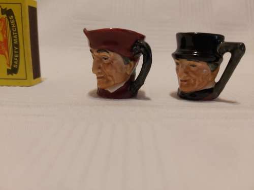 Toby Jugs Mini's Royal Doulton (The Cardinal  + John Peel Character Jugs )
