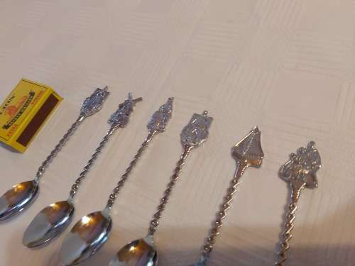 Novalux Plate Souvenir Spoons.(Made in Holland ) SET OF 6