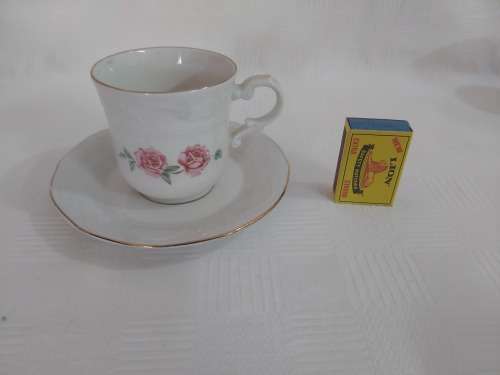9 Tea cup duos + milk jug & sugar pot ( Huguenot Royale)
