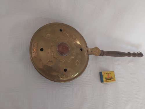 Antique Brass Bed Warmer