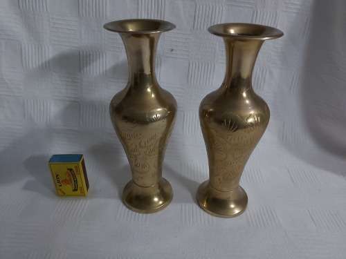 Brass vases ( SET OF 2)
