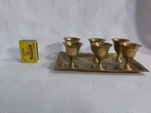 Brass Goblet  (set of 6 )