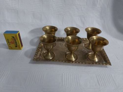 Brass Goblet  (set of 6 )