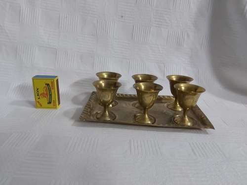 Brass Goblet  (set of 6 )