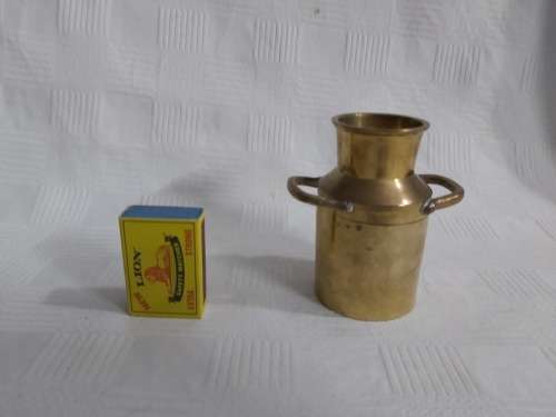 SMALL Brass milk can