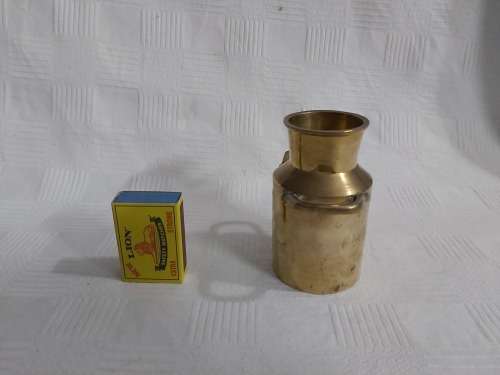 SMALL Brass milk can