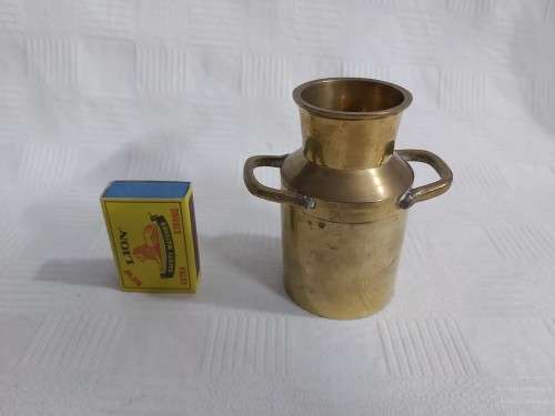 SMALL Brass milk can