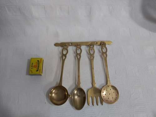 Brass kitchen set