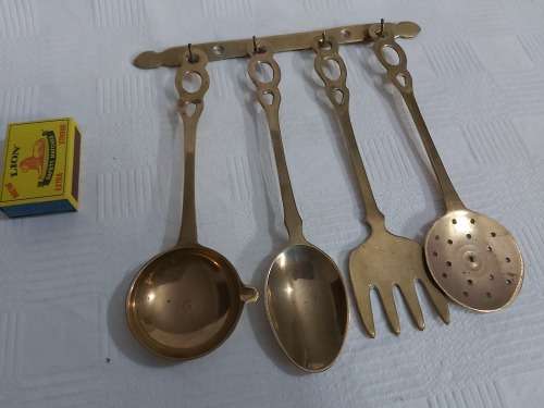 Brass kitchen set