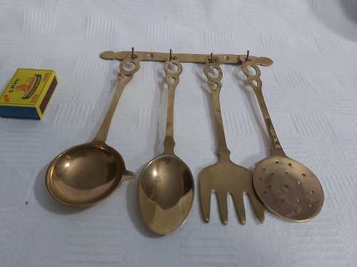 Brass kitchen set
