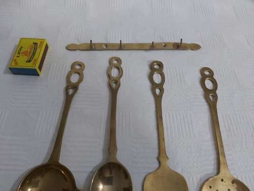 Brass kitchen set
