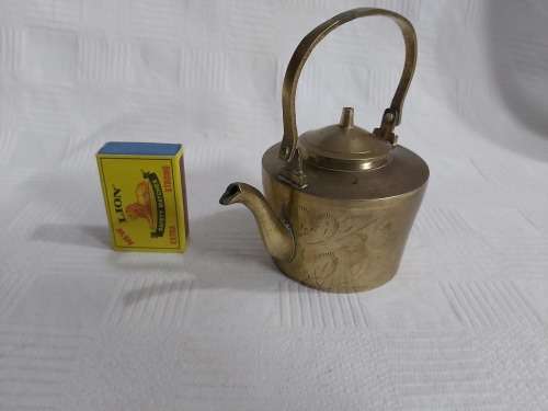 Small brass tea kettle