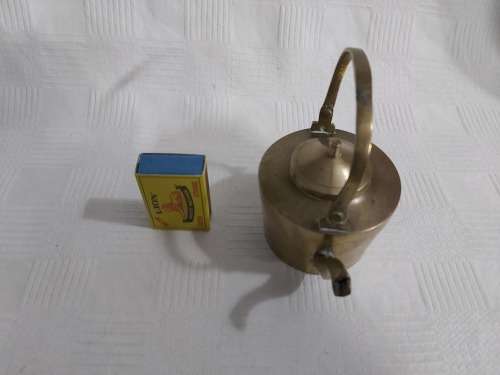 Small brass tea kettle
