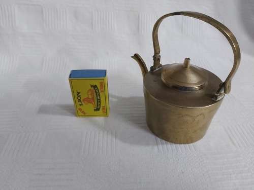 Small brass tea kettle