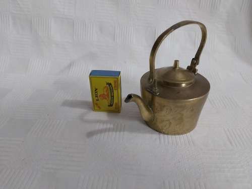 Small brass tea kettle