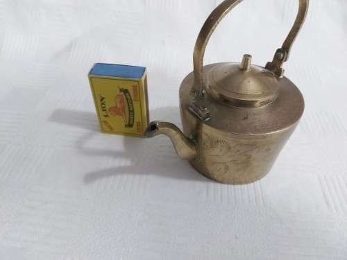 Small brass tea kettle
