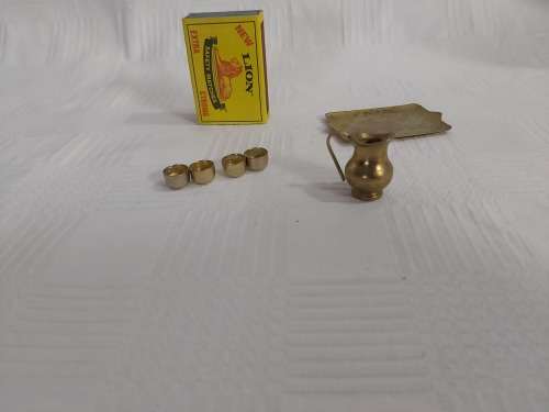 Miniature Tray with Water Pitcher and cups