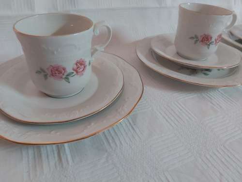 X3 TRIO'S CUP SAUCER PLATE ( Huguenot Royale)