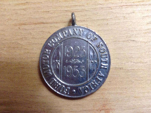 Ford 50 yrs in South Africa commemorative medal