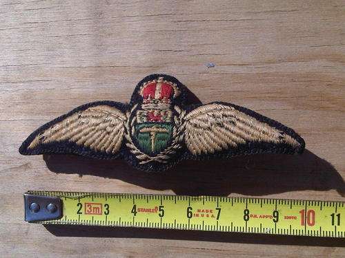 WW2 Royal Rhodesian Air Force wings, padded