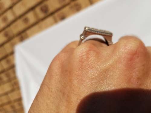 Silver 925 Mens Wedding ring Greek pattern 10,8g